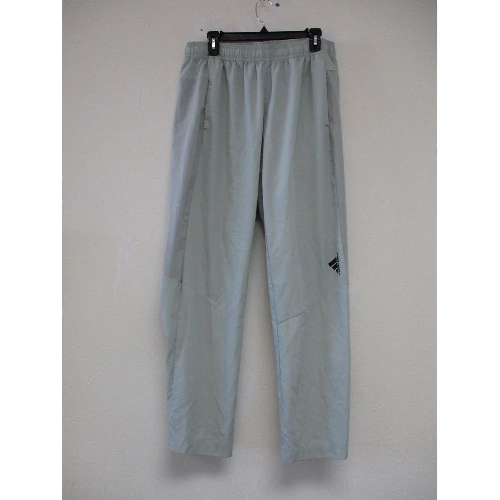 Adidas Track Pants Mens XL Grey Aeroready Relaxed Fit Training Joggers